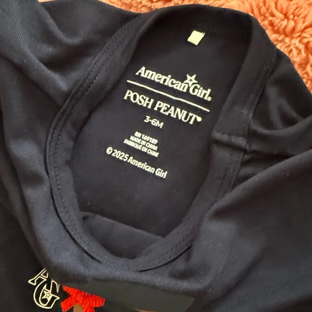 Posh Peanut American Girl Molly Mcintire baby t-shirt tee bamboo size 3-6 months - Picture 4 of 7
